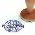 Guarantee concept icon means a safeguard or insurance against product faults - 3d illustration