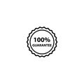 Guarantee icon vector logo design template Royalty Free Stock Photo