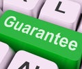 Guarantee Key Means Secure Or Assure Royalty Free Stock Photo