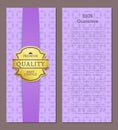 100 Guarantee Premium Quality Best Choice Poster