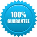 Guarantee seal stamp blue Royalty Free Stock Photo