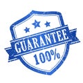 100 guarantee stamp Royalty Free Stock Photo