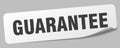 guarantee sticker. guarantee label