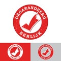 Guaranteed - dutch business grunge stamp