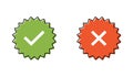 Guaranteed stamp set or verified badge. Verified icon stamp