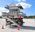 Guard beach house Miami Royalty Free Stock Photo