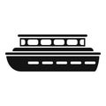 Guard boat icon simple vector. Rescue boat