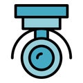 Guard camera icon vector flat Royalty Free Stock Photo