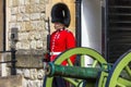 Guard at Castle Tower of London , UK. Royalty Free Stock Photo
