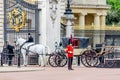 The guard ceremony at Buckingham Palace, London Royalty Free Stock Photo