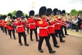 Guard change in Buckingham Palace Royalty Free Stock Photo