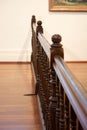 Guard fence at an historic courtroom