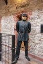 Guard figure in City Gaol. Cork, Republic of Ireland