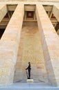 Guard in front of the Mausoleum of Ataturk in Ankara Turkey