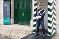 Guard in front of Museum of National Republican Guard, Lisbon, Portugal