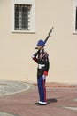 Guard in front of Prince Palace of Monaco