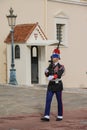 Guard in front of Prince Palace of Monaco Royalty Free Stock Photo