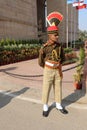 Guard guardind at amar jawan jyoti at India gate, Delhi, India