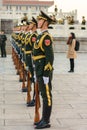 Guard of Honor of the People`s Liberation Army of the People`s Republic of China at the Tiananmen Square