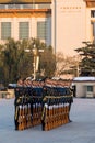 Guard of Honor of the People`s Liberation Army of the People`s Republic of China at the Tiananmen Square