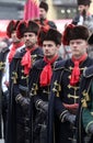Guard of Honour of the Cravat Regiment popular tourist attraction in Zagreb Royalty Free Stock Photo