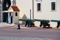 Guard of Monaco near entrance of Palace Principality Royalty Free Stock Photo