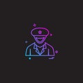 guard officer police policeman security user icon vector design Royalty Free Stock Photo