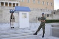 Athens, september 9th: Guard of the Parliament House from Athens in Greece