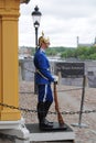 Guard at Royal Armoury in Stockholm, Sweden