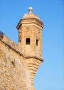 The Guard tower the Gardjola of the Singlea bastion. Malta. Royalty Free Stock Photo