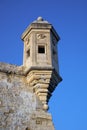The Guard tower (the Gardjola) of the Singlea bastion. Malta Royalty Free Stock Photo