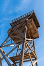 Guard tower reconstruction at Manzanar National Historic Site, California, USA Royalty Free Stock Photo