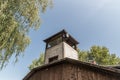Guard tower on SS Guardroom at Nazi German concentration death camp Auschwitz I