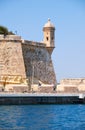 The Guard tower on the tip of the Singlea bastion. Malta.