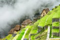 Guardhouses in Machu Picchu, Sacred Valley, Peru Royalty Free Stock Photo