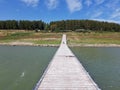 Guardialfiera Ã¢â¬â Scorcio dal pontile del Lago del Liscione Royalty Free Stock Photo