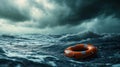 Guardian Afloat: Lifebuoy Amidst Stormy Seas on World Rescue Day