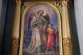 Guardian angel, altarpiece in the Basilica of the Sacred Heart of Jesus in Zagreb