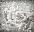 Guardian angel. Christmas decoration. Vintage style Royalty Free Stock Photo