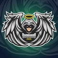 Guardian Angel logo Mascot for team brand esport