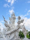 Guardian angel at Wat Rong Khun temple in Chiang-Rai, Thailand 1 Royalty Free Stock Photo