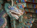 Guardian dragon sculpture in Bulguksa temple in Gyeongju, South Korea
