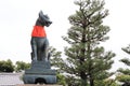 Guardian fox of Fushimi Inari Taisha in Kyoto