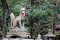 Guardian fox of Fushimi Inari Taisha in Kyoto