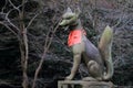 Guardian fox of Fushimi Inari Taisha in Kyoto