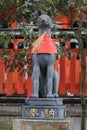 Guardian fox of Fushimi Inari Taisha in Kyoto