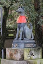 Guardian fox of Fushimi Inari Taisha in Kyoto