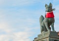 Guardian of Fushimi Inari Taisha Shrine Royalty Free Stock Photo