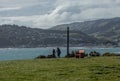 Guardian on headland at Whitereia Park, Porirua, New Zealand