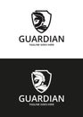 Guardian logo. Warrior logotype